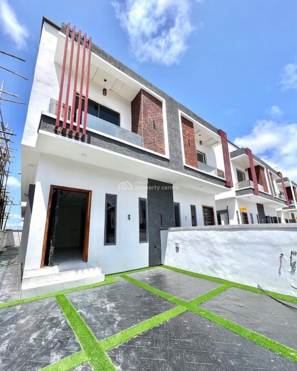 Well Built 4 Bedroom Semi Detached Duplex with Bq, Chevron, Lekki, Lagos, Semi-detached Duplex for Rent