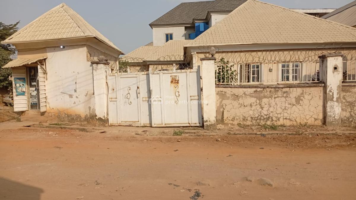 3 Bedrooms Bungalow with 1 Unit of 1 Bedroom and a Mini  Shop, Arab Road, Kubwa, Abuja, Detached Bungalow for Sale
