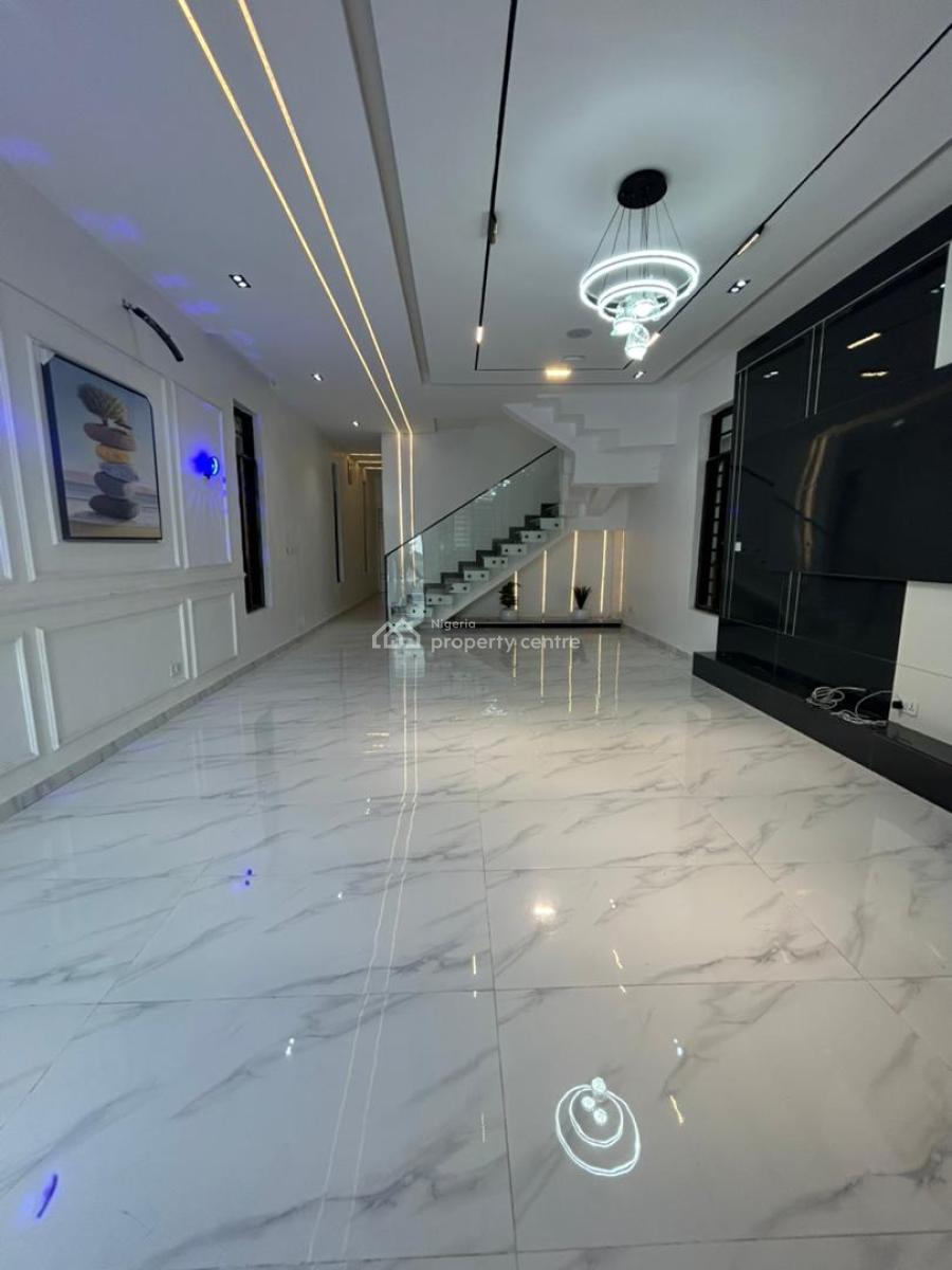 Luxury 5 Bedroom Fully Detached Duplex with Bq, Chevron, Lekki, Lagos, Detached Duplex for Rent