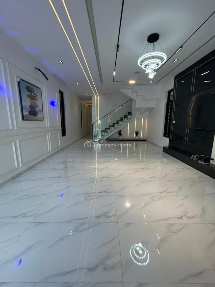 Luxury 5 Bedroom Fully Detached Duplex with Bq, Chevron, Lekki, Lagos, Detached Duplex for Rent