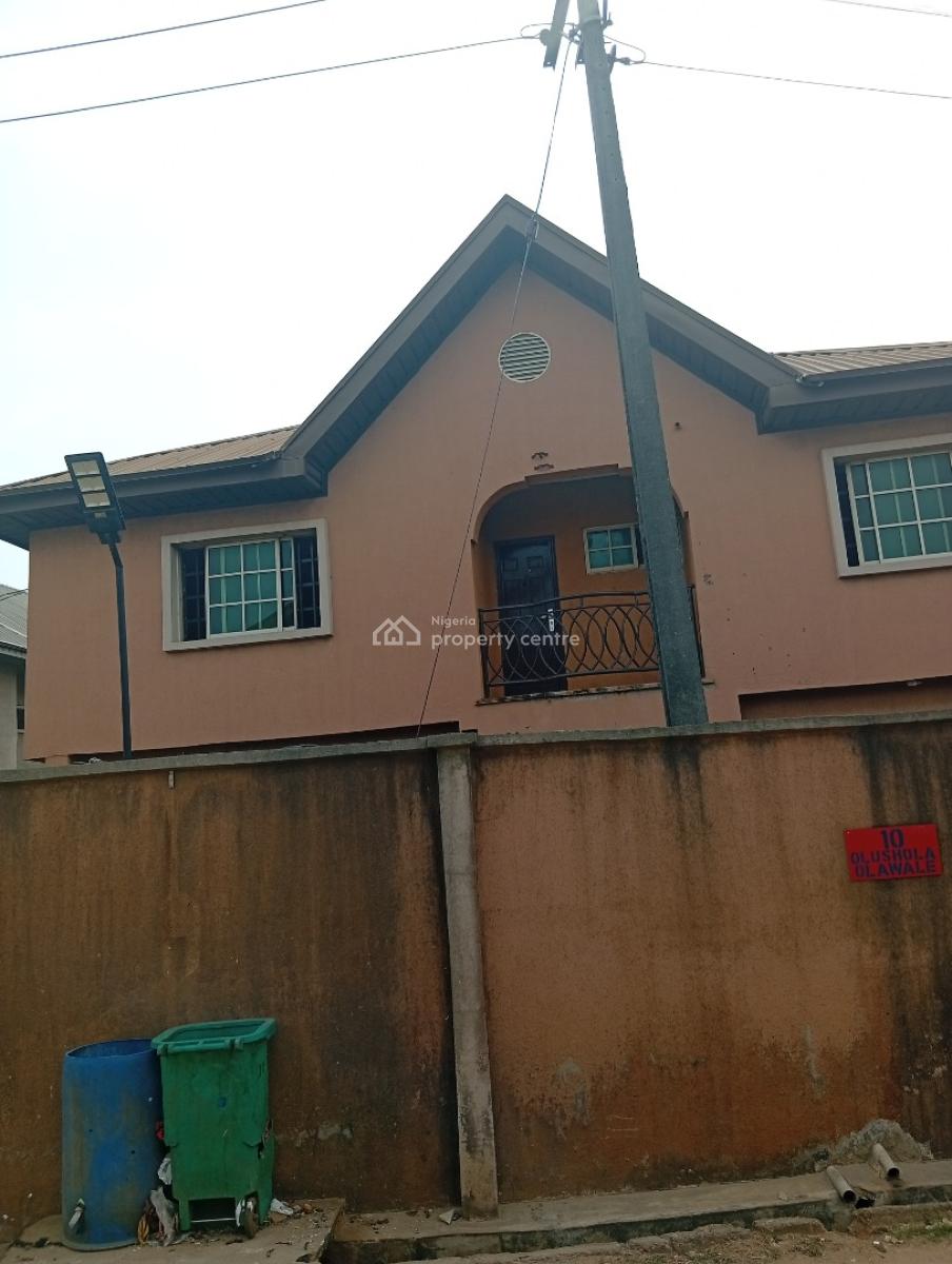 Upstairs Front Flat 3 Bedroom Flat in a Gated Street, Off Pipeline Road, Fagba, Agege, Lagos, Flat / Apartment for Rent