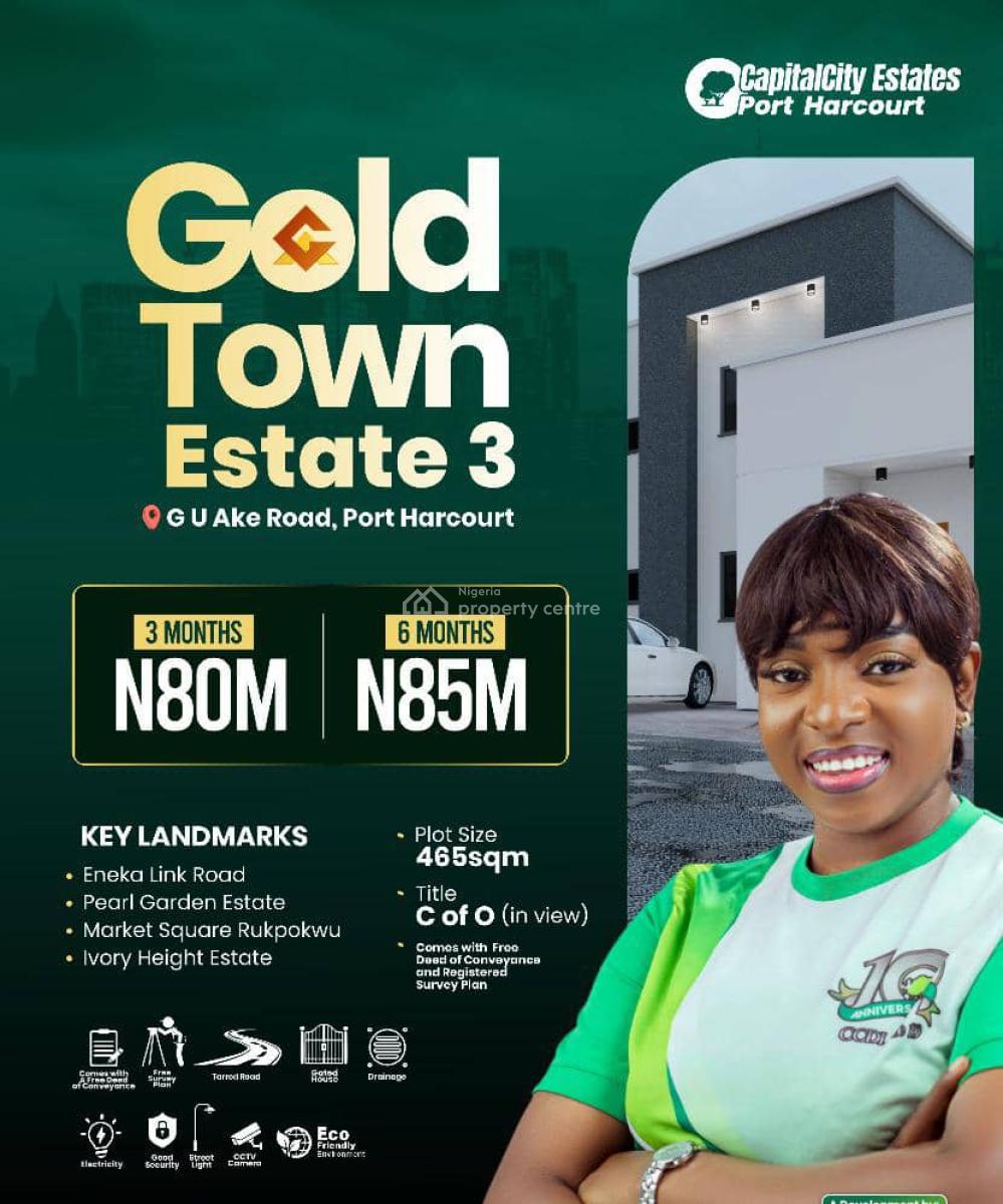 Land with C of O and 12 Months Payment Plan, G.u Ake Road, Eliozu, Port Harcourt, Rivers, Land for Sale