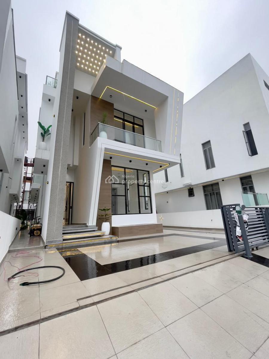 Exquisite 5 Bedroom Duplex with a Bq, Cinema,  Pool and Gym, Osapa, Lekki, Lagos, Detached Duplex for Sale