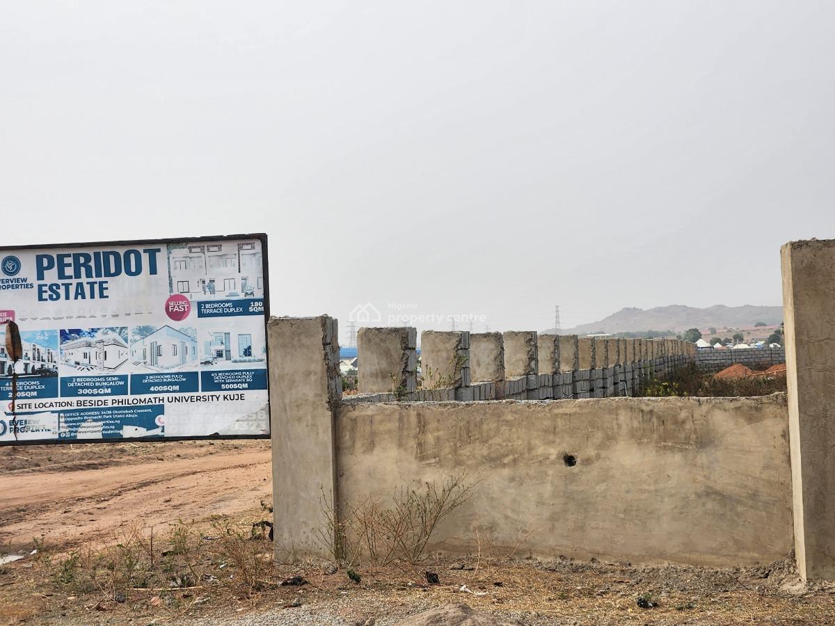 1000sqm Plot for 6 Units of 3-bedroom Block of Flats, Behind Philomath University, Kuje, Abuja, Residential Land for Sale