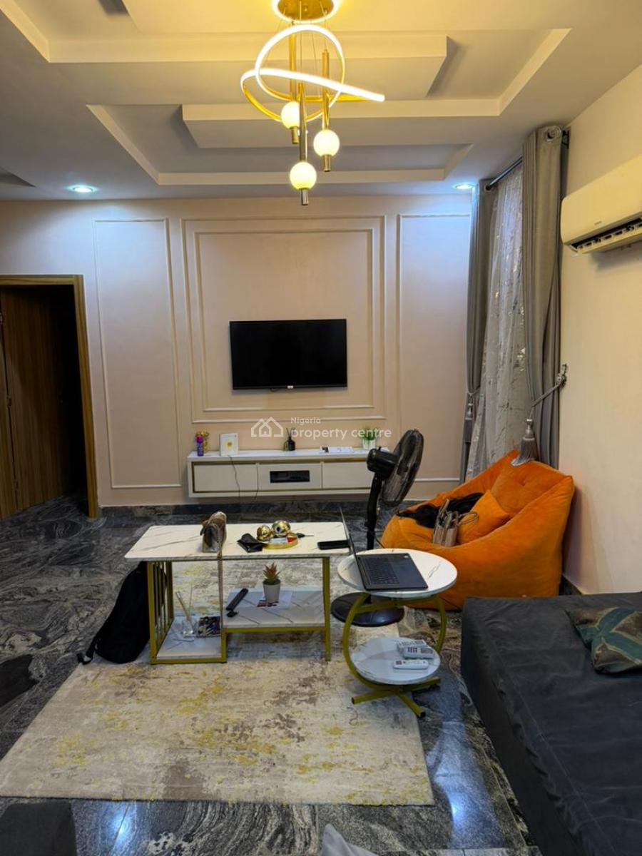 Partly Furnished Room in a Spacious Shared Flat, Spar Road, Ikate, Lekki, Lagos, Self Contain (single Rooms) for Rent