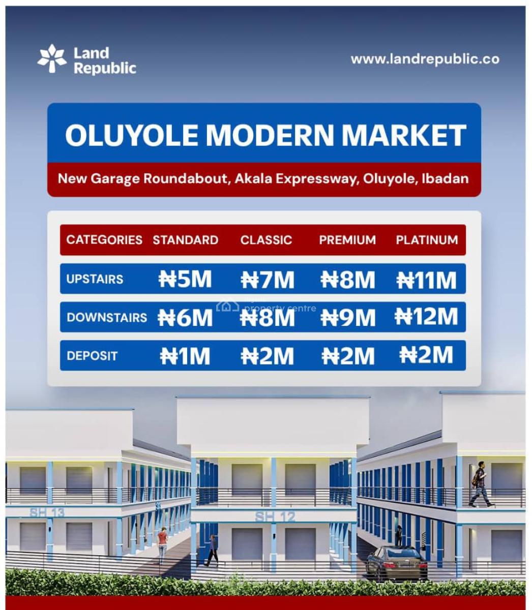 Shops Available, Oluyole Modern Market, New Garage Roundabout, Oluyole Lga,, Ibadan, Oyo, Shop for Sale