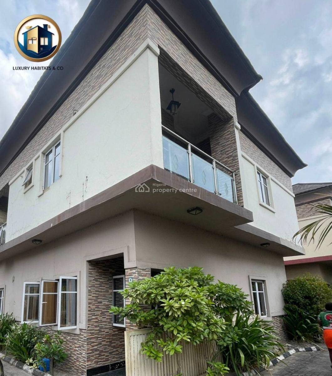 4 Bedroom Fully Detached Duplex, Chevron, Lekki, Lagos, Detached Duplex for Rent