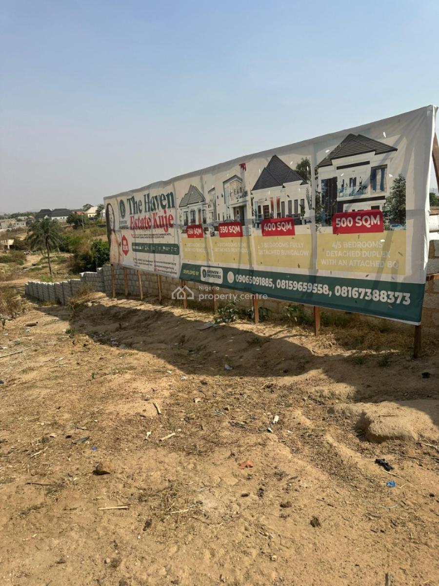 400sqm Plot for a 3-bedroom Fully Detached Bungalow, Directly Opposite Unions Homes Estate, Barbados Hotel Behind Market Sq, Kuje, Abuja, Residential Land for Sale