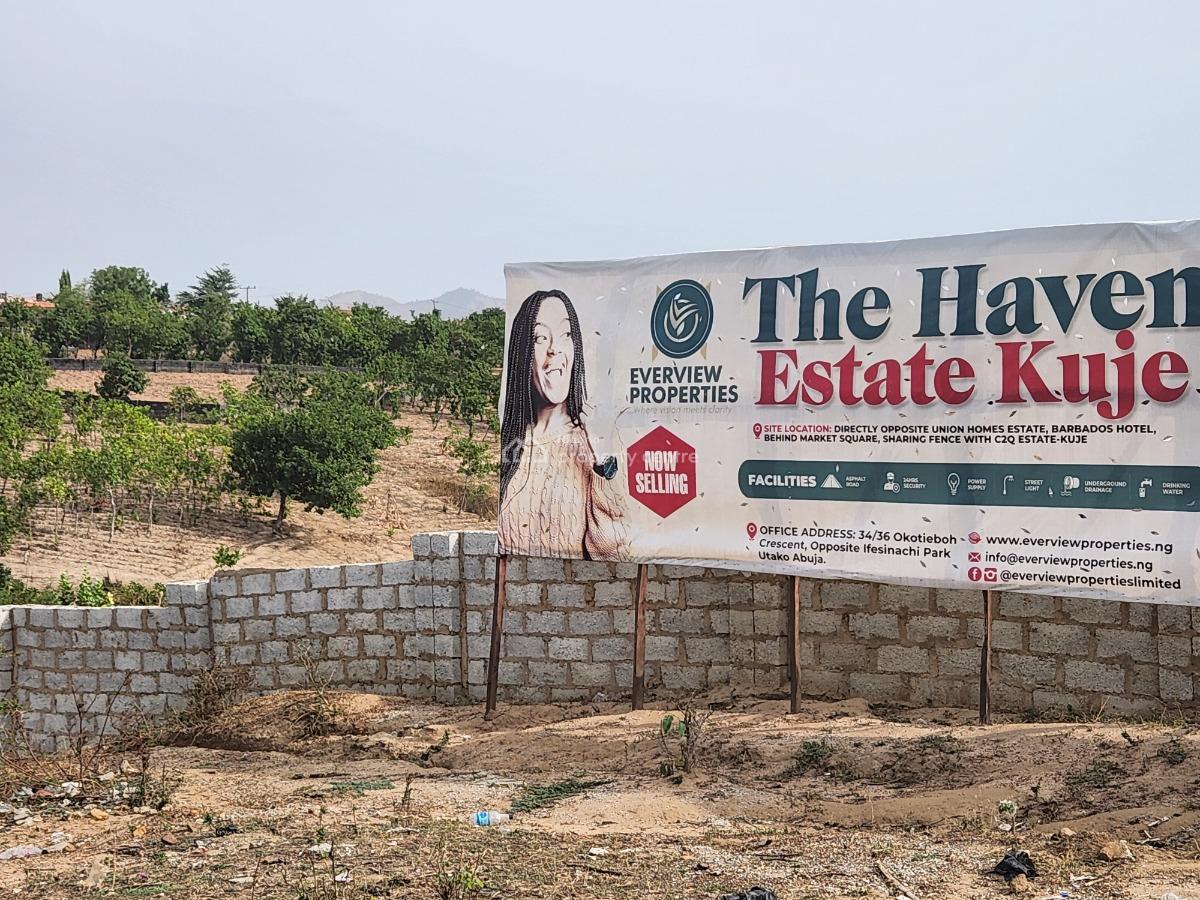 Get a 400sqm Plot for a 3-bedroom Fully Detached Bungalow, Directly Opposite Unions Homes Estate, Barbados Hotel Behind Market Sq, Kuje, Abuja, Residential Land for Sale