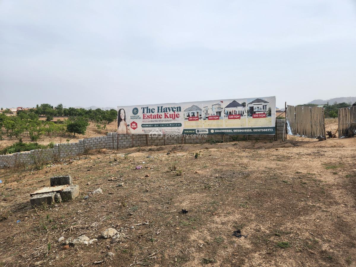 Get a 500sqm Plot for a 4/5-bedroom Duplex with Attached Bq, Directly Opposite Unions Homes Estate, Barbados Hotel, Kuje, Abuja, Residential Land for Sale