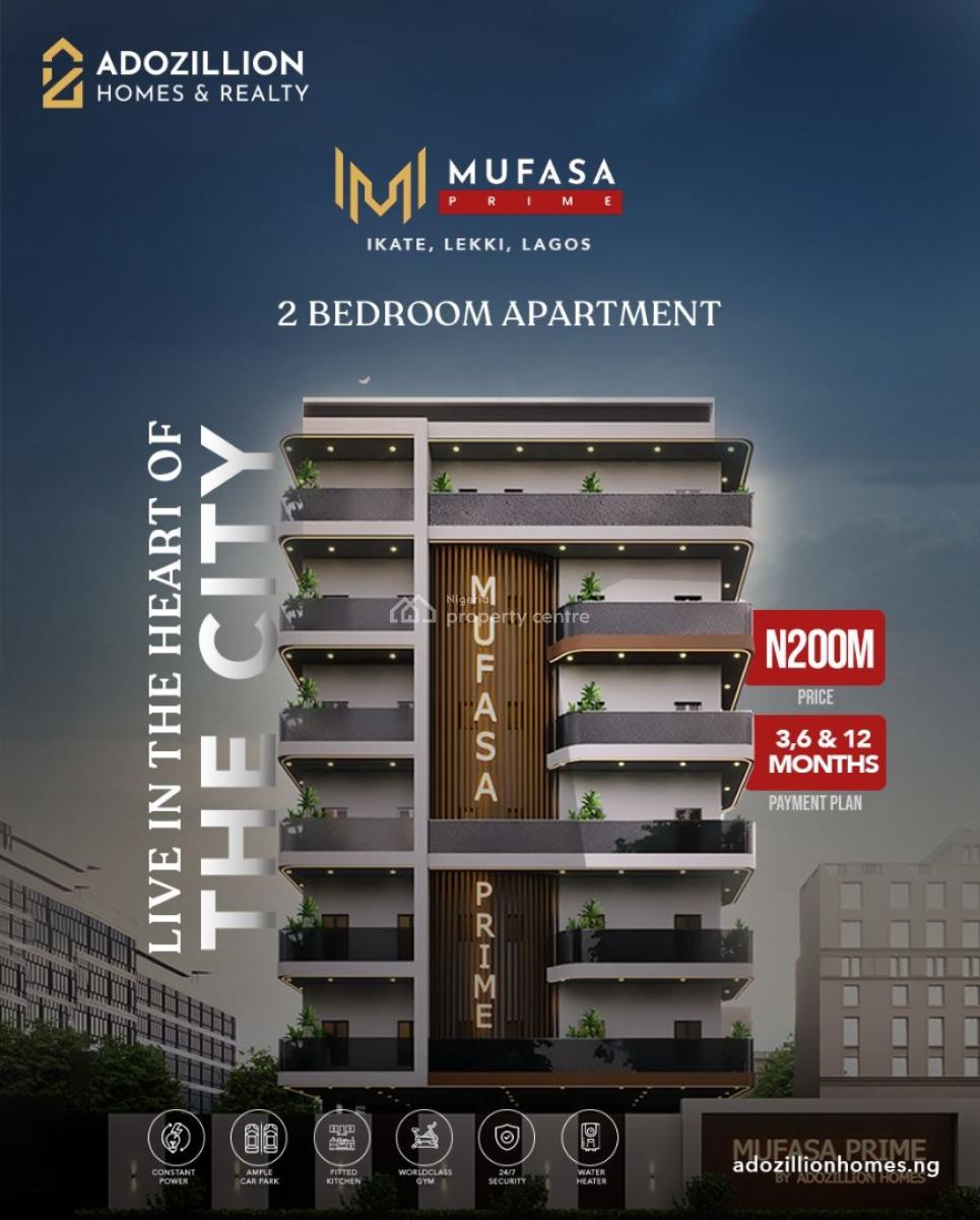 Luxury 2 Bedroom Apartment with Cofo, Mufasa Prime,, Ikate, Lekki, Lagos, Flat / Apartment for Sale