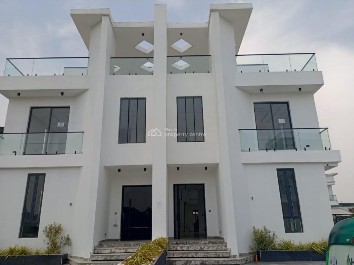 New Luxury 5-bedroom Semi-detached Duplex with Swimming Pool & Bq, Cowrie Creek Estate, Ikate, Lekki, Lagos, Semi-detached Duplex for Sale