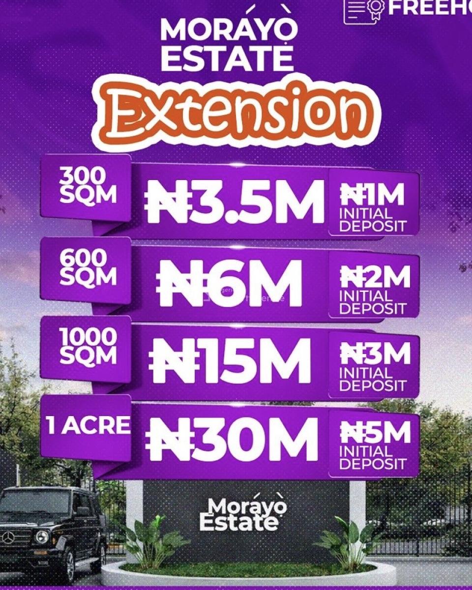 Affordable and Verified Dry Land, Morayo Exten Located Opposite Olabisi Onabanjo University Ago-iwoye, Ijebu East, Ogun, Mixed-use Land for Sale