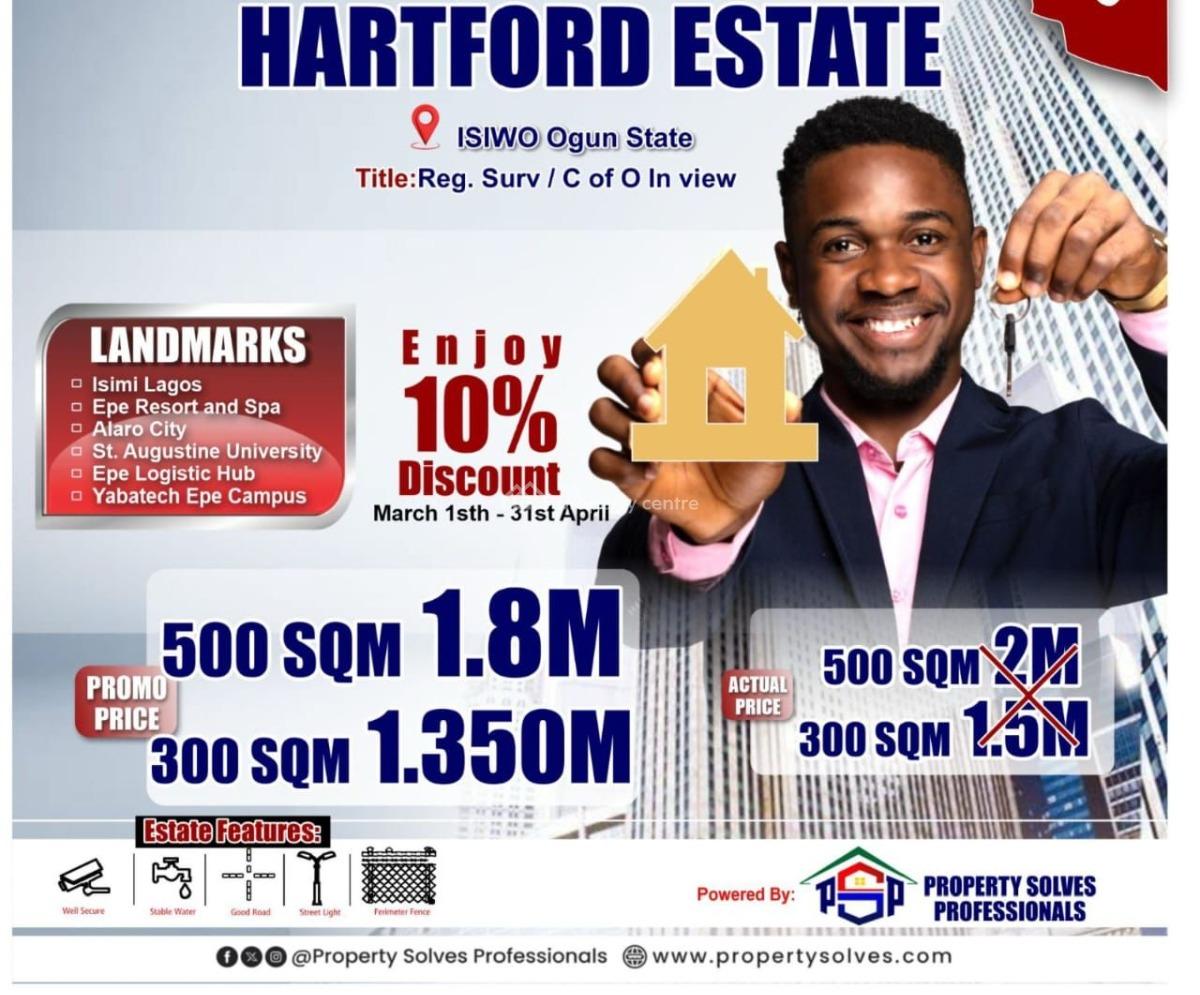 Residential Land, Hartford Estate Isiwo, Boundary of Epe and Ogun State., Epe, Lagos, Residential Land for Sale