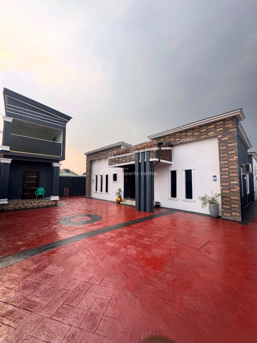 4 Bedroom Bungalow with Gatehouse & Rooftop Lounge, Abuloma, Port Harcourt, Rivers, Detached Bungalow for Sale