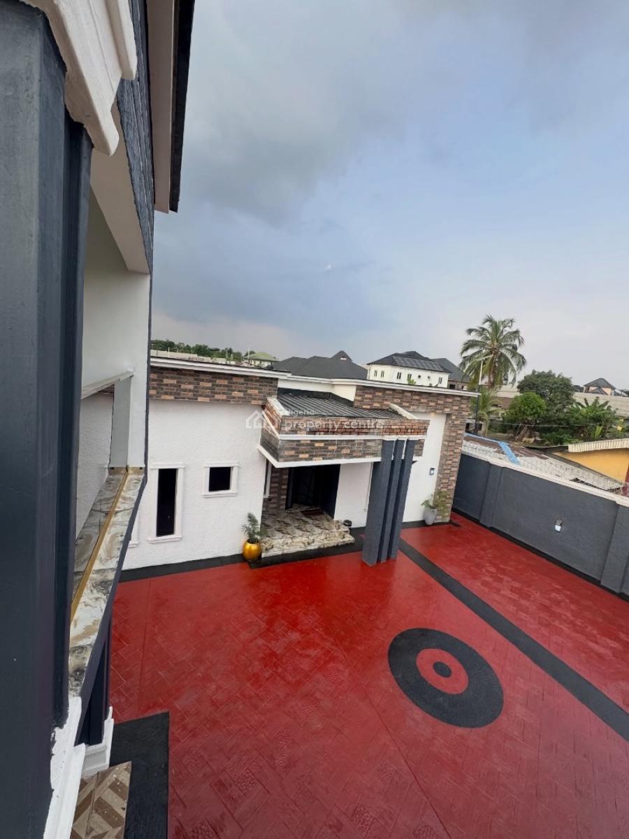 4 Bedroom Bungalow with Gatehouse & Rooftop Lounge, Abuloma, Port Harcourt, Rivers, Detached Bungalow for Sale