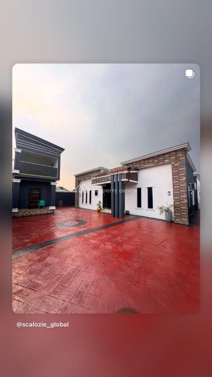 4 Bedroom Bungalow with Gatehouse & Rooftop Lounge, Abuloma, Port Harcourt, Rivers, Detached Bungalow for Sale