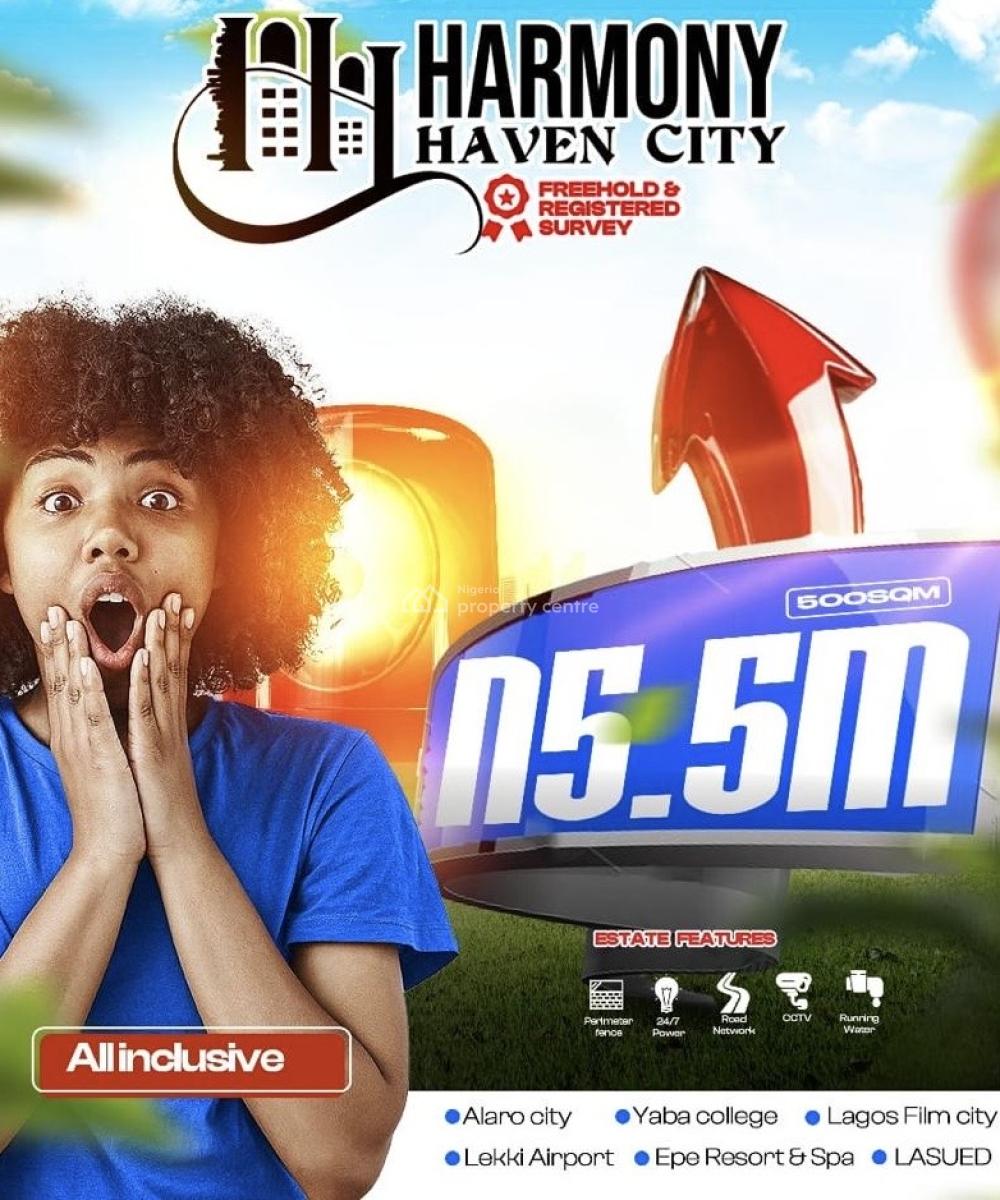 Developed Dry Land with Instant Allocation in Igboye Town Epe, Royal Empire 10mins Drive From Yaba College of Technology Epe Campus, Epe, Lagos, Mixed-use Land for Sale