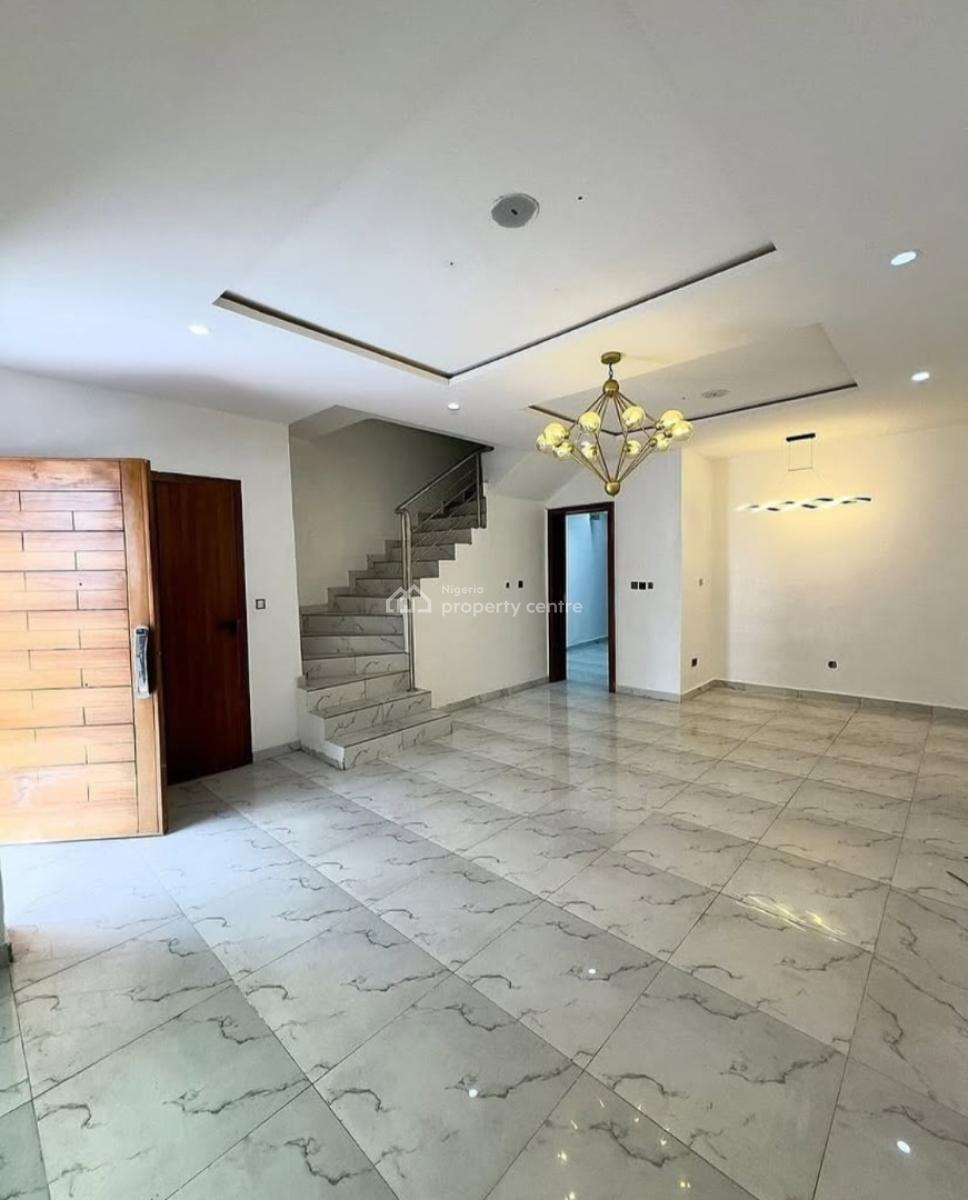 Newly Built and Serviced 4 Bedrooms En-suite Townhouse with Fitted Kitchen, Chevron Drive, Before 2nd Toll Gate, Lekki, Lagos, Terraced Duplex for Rent