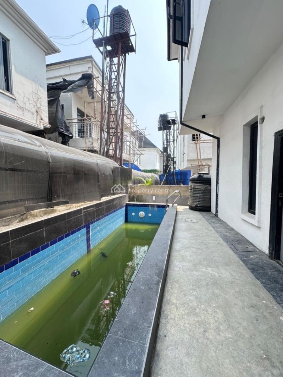 Luxury Spacious  4 Bedroom  Semi Detached + Pool and Bq in Secured Estate, Ikota, Lekki, Lagos, Semi-detached Duplex for Sale