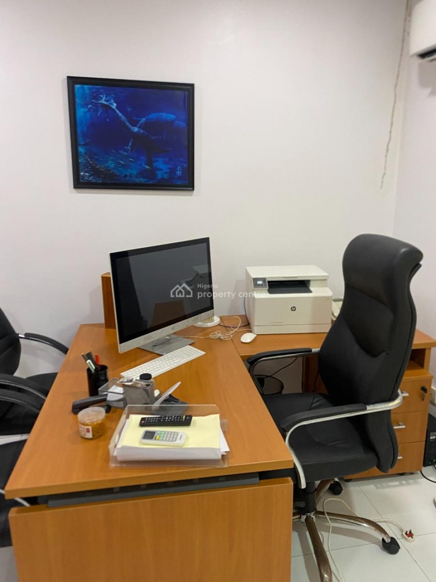 Self Serviced and Furnished Three (3) Rooms Office Space, Ologun Agbaje Street, Victoria Island (vi), Lagos, Office Space for Rent