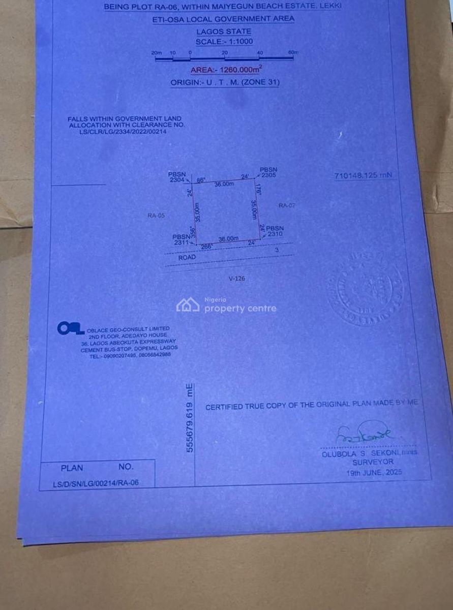 Land, Eko Atlantic, Eko Atlantic City, Lagos, Land for Sale