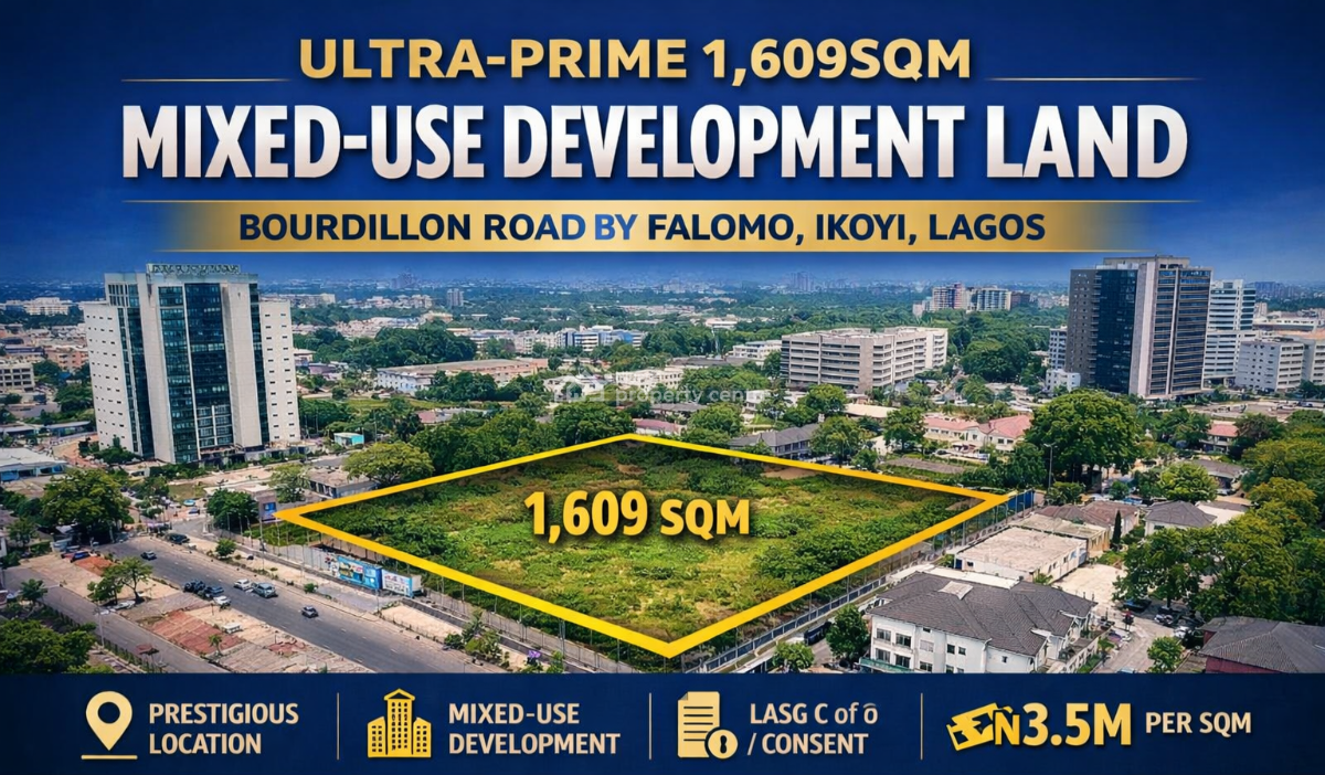 Ultra-prime 1,609sqm Mixed-use Development Land, Bourdillon Road, Ikoyi, Lagos, Commercial Land for Sale