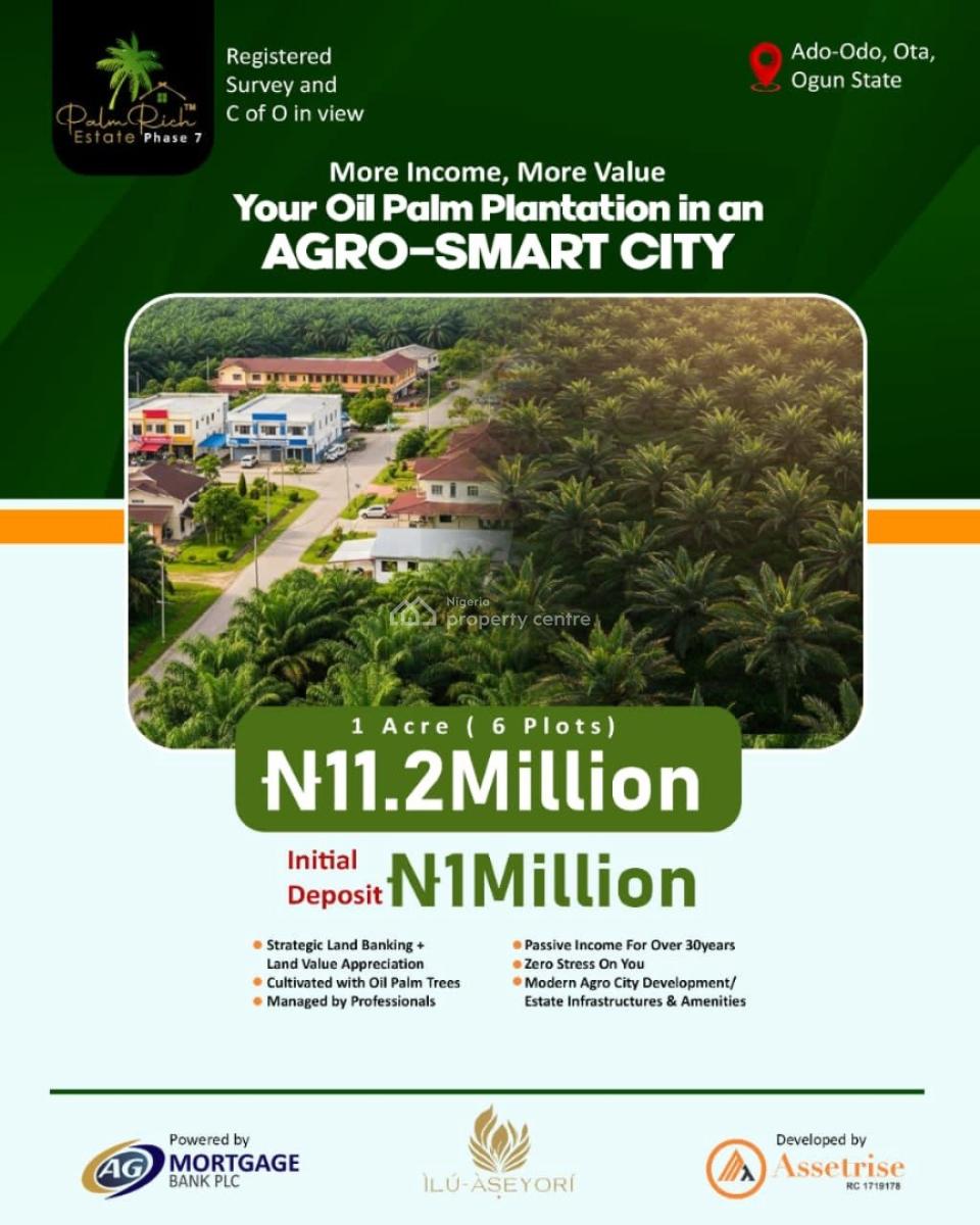 Build Wealth, Build Your Future, Intentionally with Palm Rich Investme, Palm Fortune Agro Smart City, Ado-odo,, Otta, Ado-odo/ota, Ogun, Commercial Land for Sale