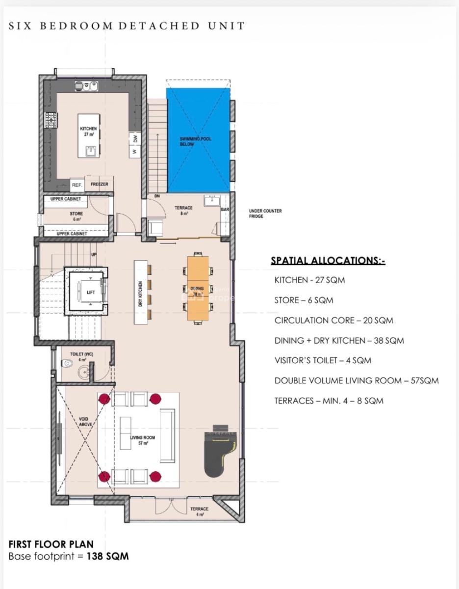 3 Units of Newly Built Luxurious 6 Bedrooms Detached Houses with Bq, Banana Island, Ikoyi, Lagos, Detached Duplex for Sale