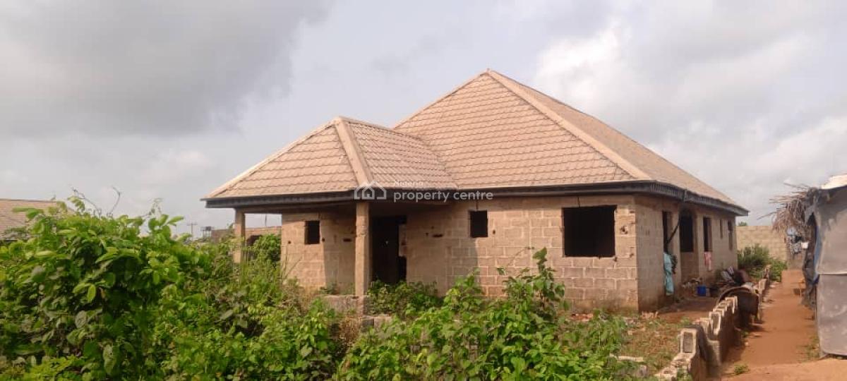 Standard Roofed 4 Bedroom Bungalow on Full Plot, Lusada Agbara, Close to The Expressway, Agbara-igbesa, Lagos, Detached Bungalow for Sale