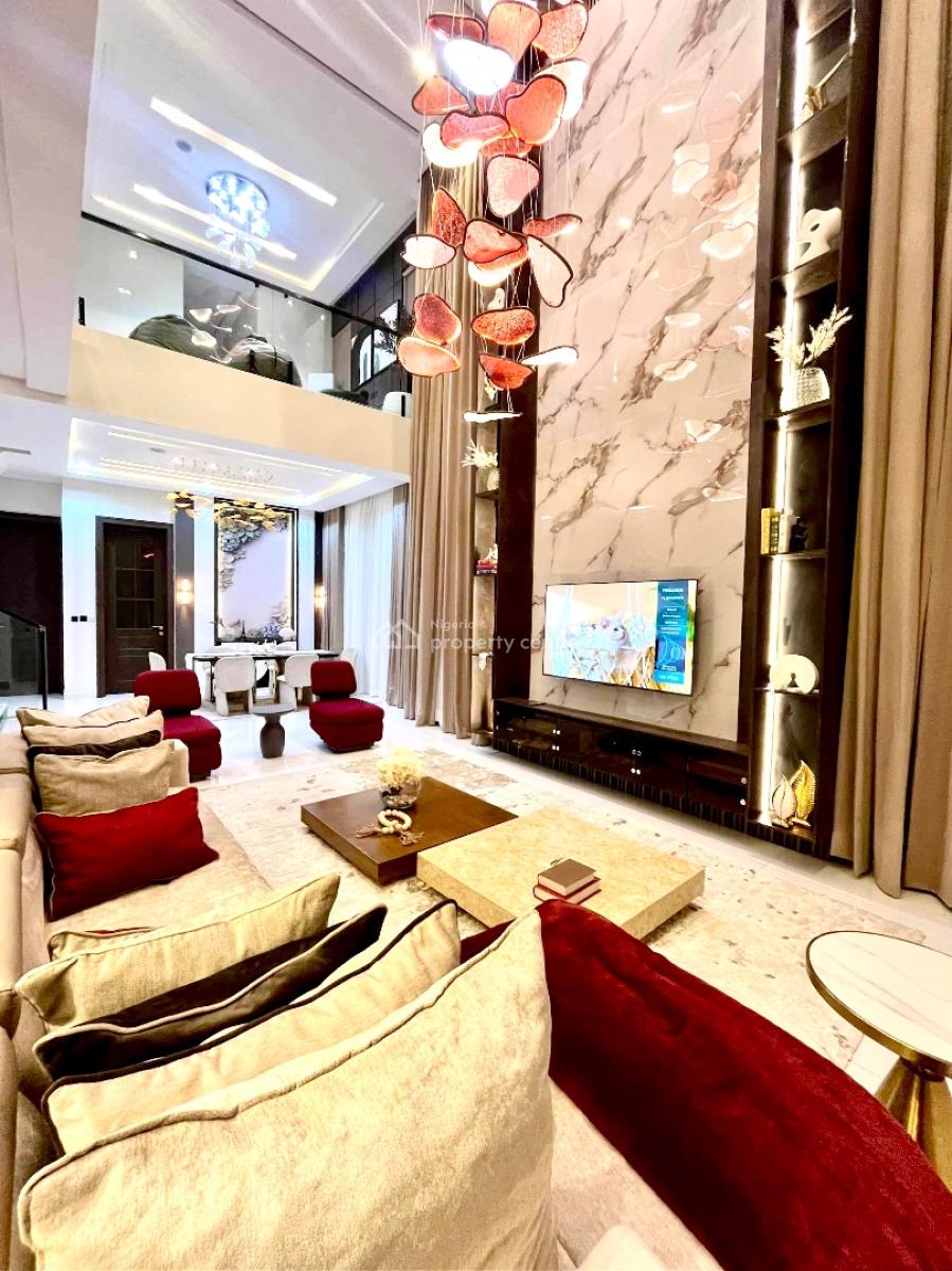 Super Luxury 5bedrooms Fully Detached House with Cinema , Gym, & Swimm, Megamound Estate, Lekki, Lagos, Detached Duplex for Rent