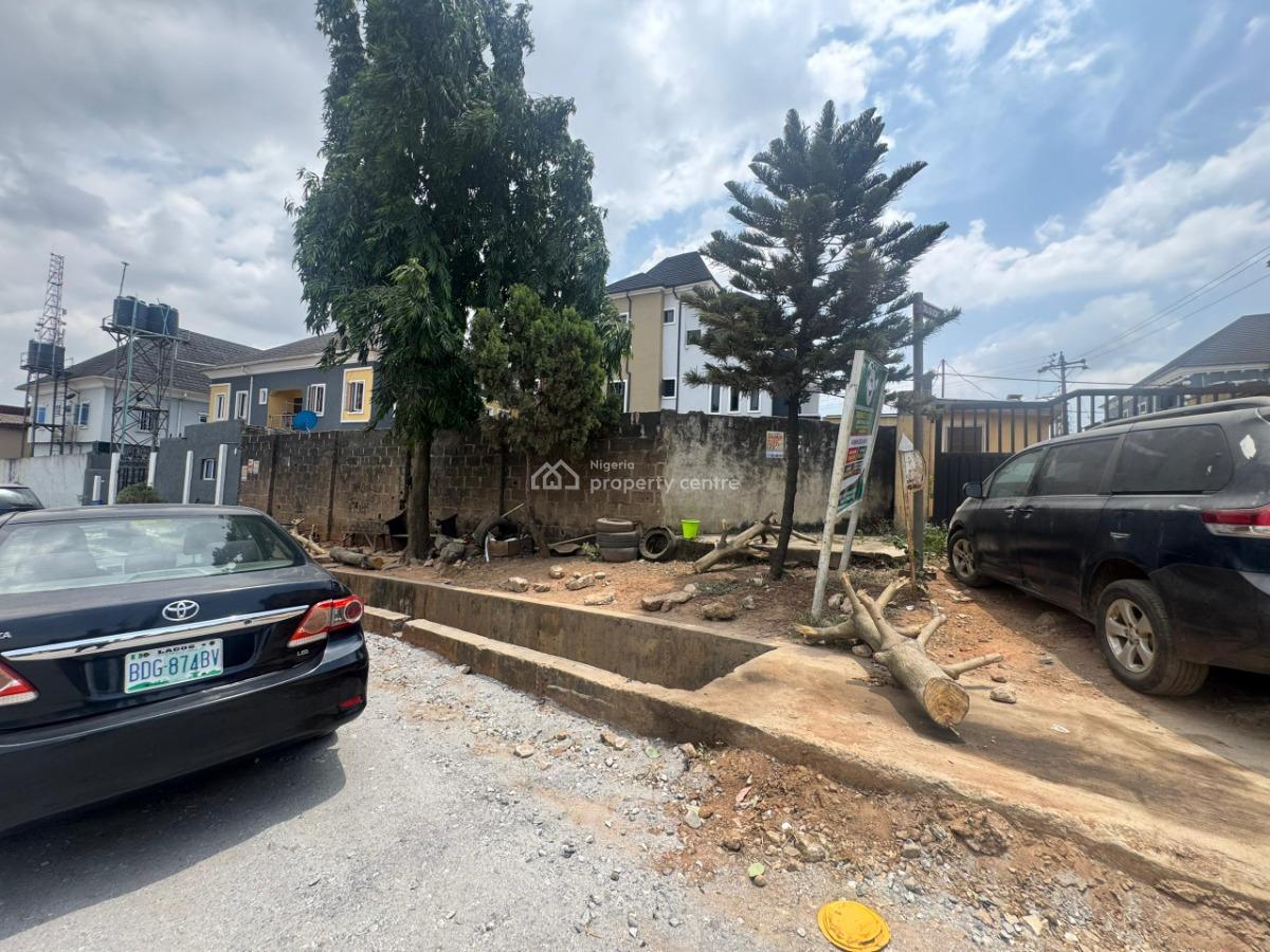 Well Located and Secured Corner Piece Land Measuring 300sqm, Ogba, Ikeja, Lagos, Residential Land for Sale