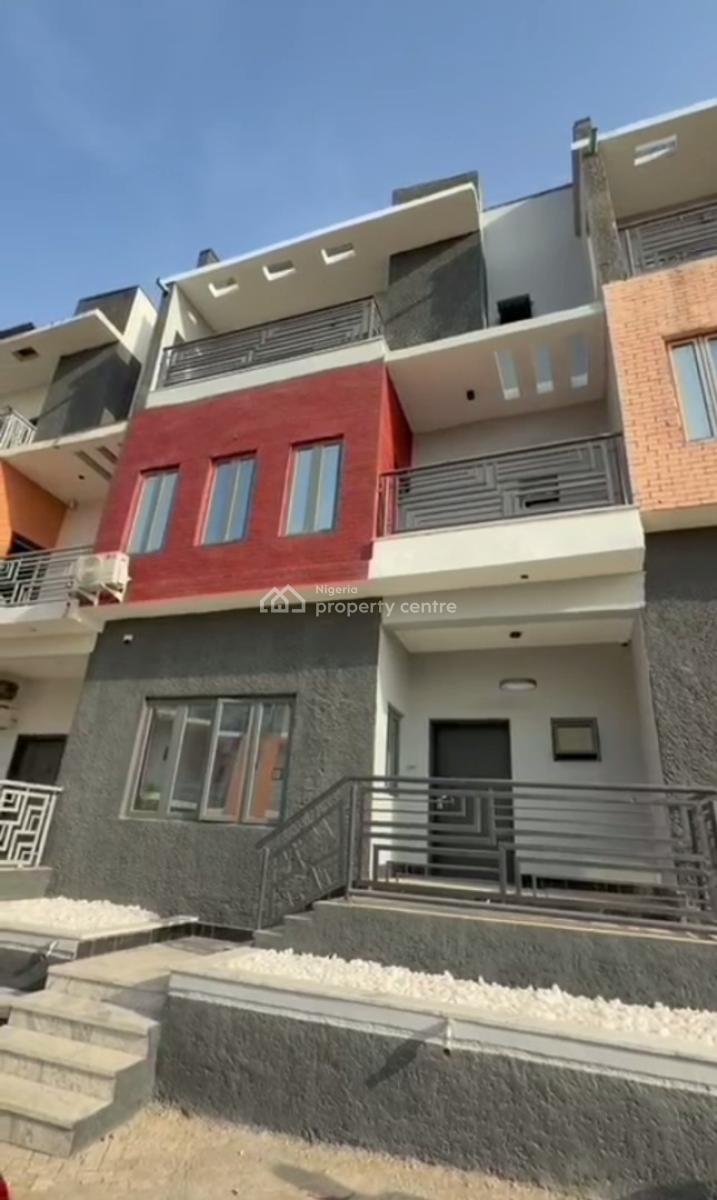 Brand New Structurally Serviced Sound 5 Bedrooms Terraced Duplex + Bq, Guzape District, Abuja, Terraced Duplex for Rent