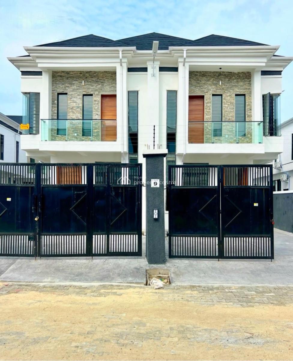 Newly Built 4 Bedroom Semi-detached Duplex with Bq, Ikota, Lekki, Lagos, Semi-detached Duplex for Sale
