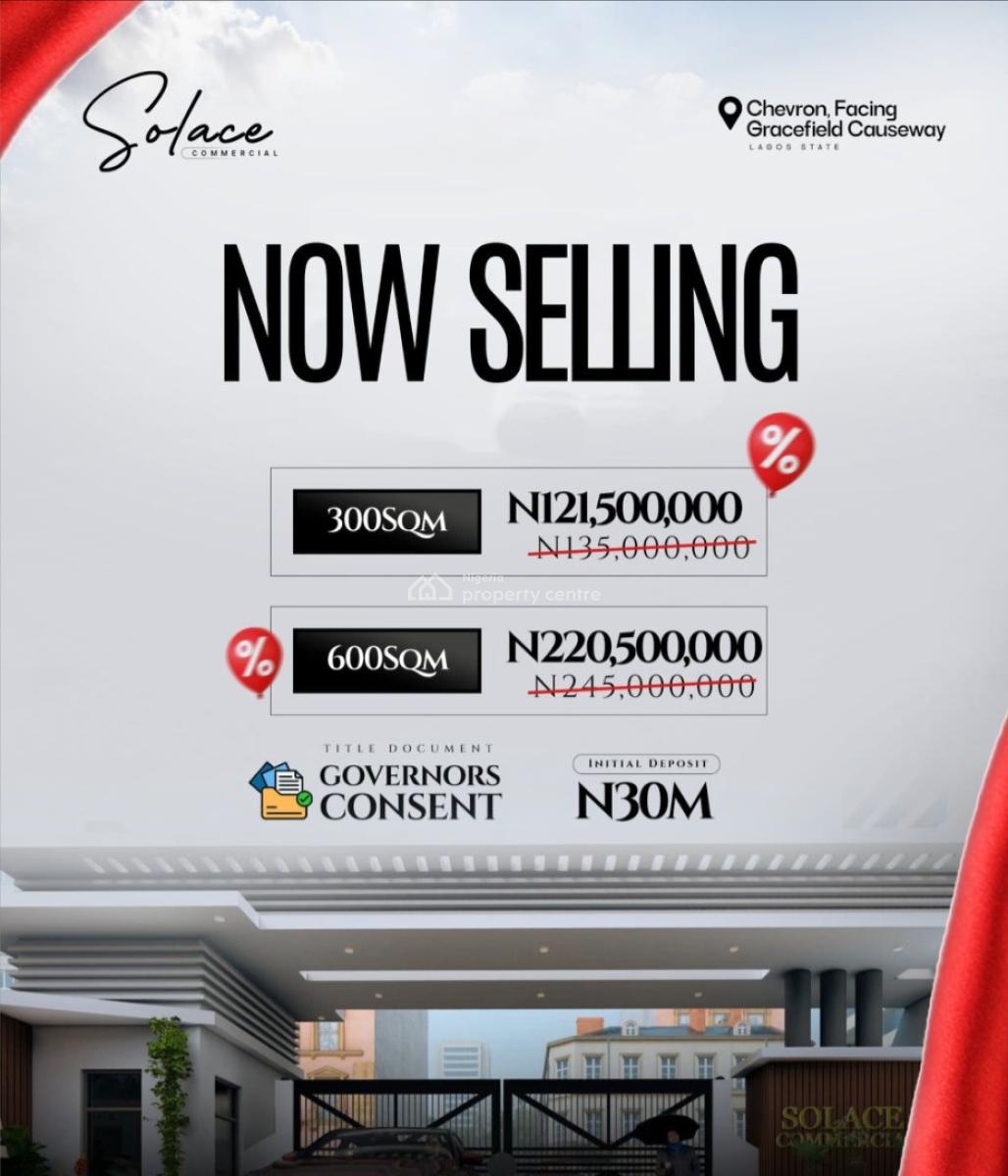 Commercial Land with Cofo and Governors Consent, Chevron Drive, Lekki, Lagos, Commercial Land for Sale