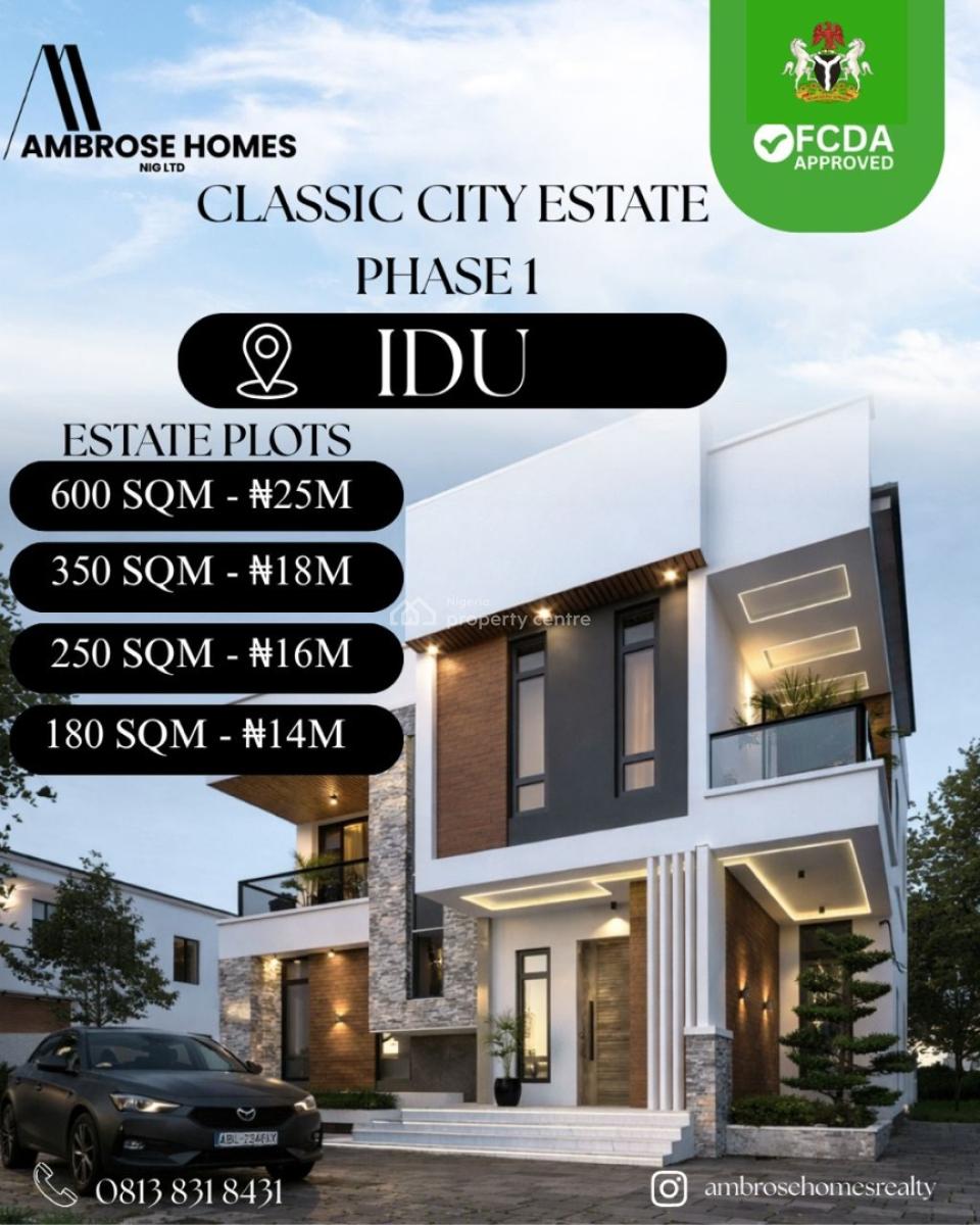 600 Sqm of Land, Classic City Estate Phase 1, Idu Industrial, Abuja, Residential Land for Sale