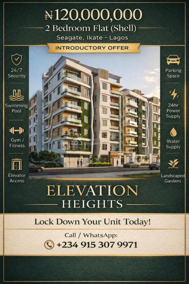 Premium 2 Bedroom Maisonette (shell), Off Palm Spring Road, Ikate, Lekki, Lagos, Flat / Apartment for Sale