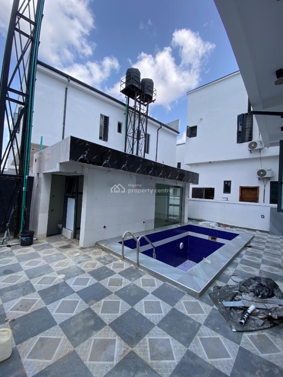 Newly Built 5 Bedroom Duplex Comes with Swimming Pool Plus Bq, By Blenco Supermarket, Sangotedo, Ajah, Lagos, Detached Duplex for Sale