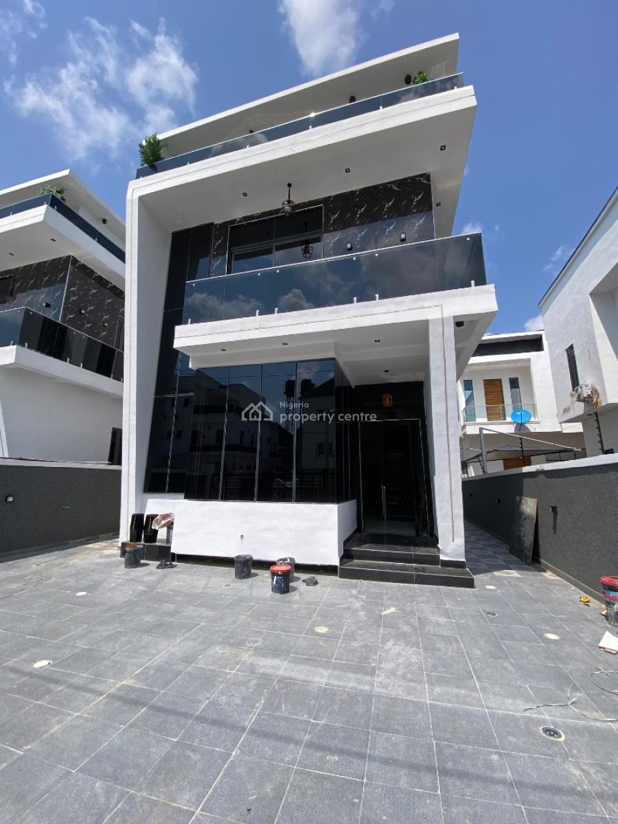 Newly Built 5 Bedroom Duplex Comes with Swimming Pool Plus Bq, By Blenco Supermarket, Sangotedo, Ajah, Lagos, Detached Duplex for Sale