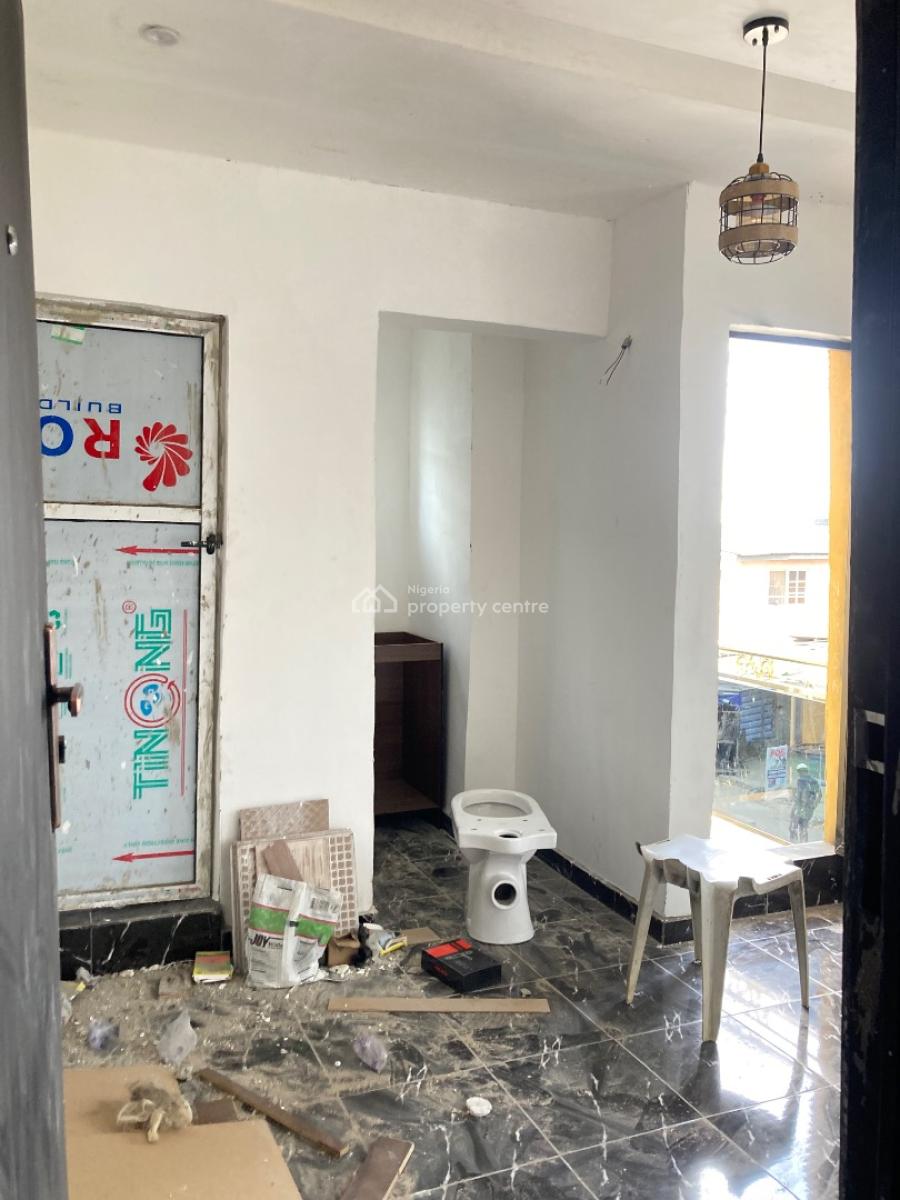 Brand New Room Self Contain with Pop Upstairs, By Alausa Bus Stop, Alausa, Ikeja, Lagos, Self Contain (single Rooms) for Rent