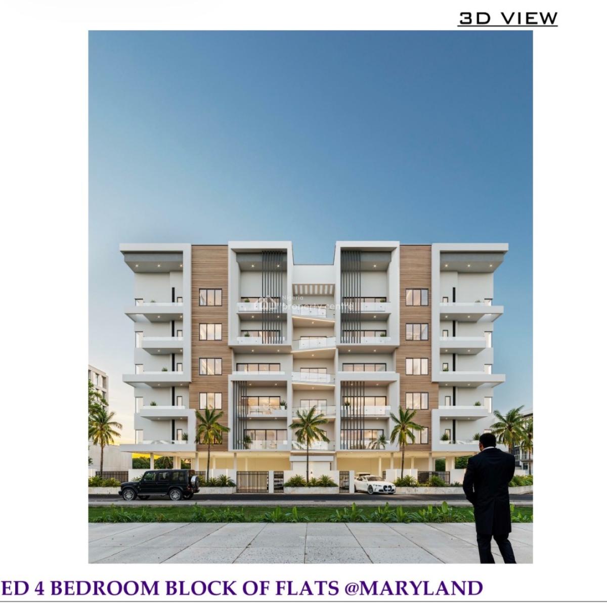 Luxury 4 Bedrooms Apartments with 2 Living Rooms with Bq, Shonibare Estate, Maryland, Lagos, Flat / Apartment for Sale