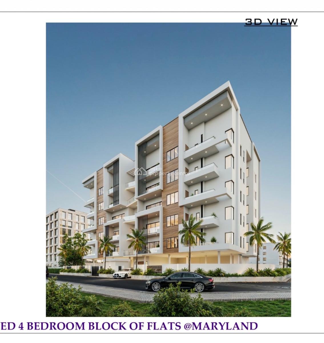 Luxury 4 Bedrooms Apartments with 2 Living Rooms with Bq, Shonibare Estate, Maryland, Lagos, Flat / Apartment for Sale