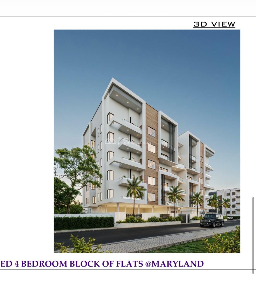 Luxury 4 Bedrooms Apartments with 2 Living Rooms with Bq, Shonibare Estate, Maryland, Lagos, Flat / Apartment for Sale