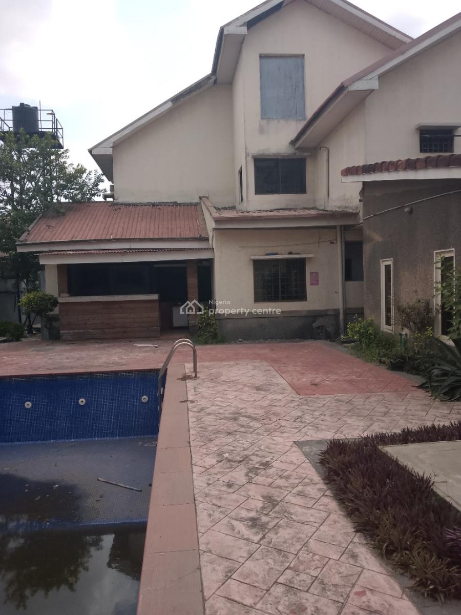 Fully Detached 7 Bedroom House with 2 Rooms Boys Quarter, Michael Otedola Estate, Ikeja Gra, Ikeja, Lagos, Detached Duplex for Rent