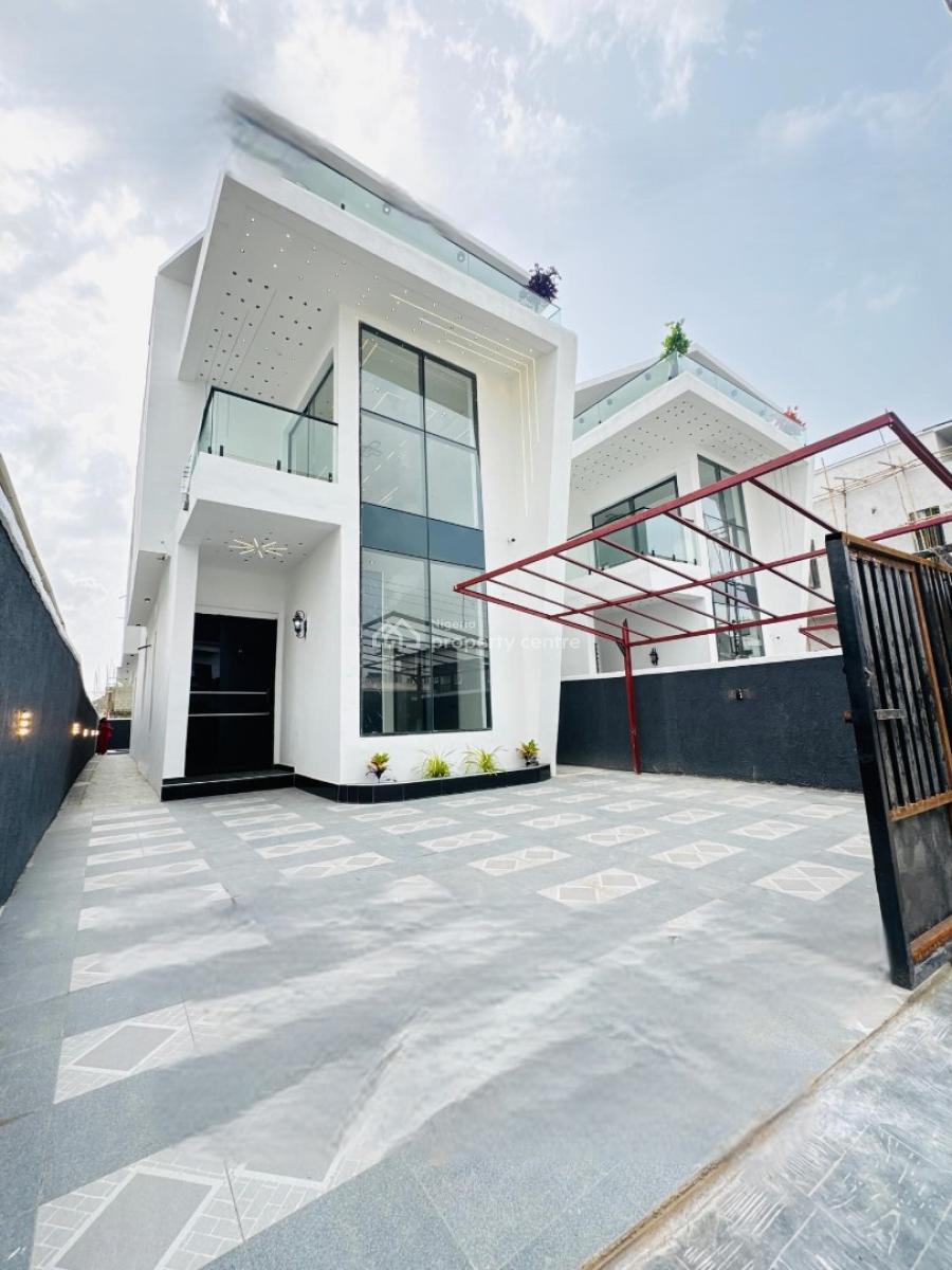 Newly  Built 5 Bedroom Fully Detached House with Bq, Sangotedo, Ajah, Lagos, House for Sale