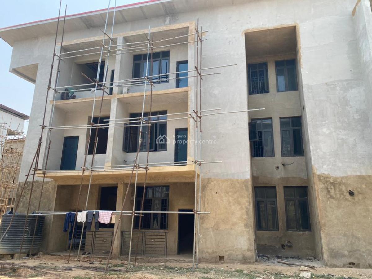 4 Bedroom Terraced Duplex Carcass Within a Mini Estate, Close to Nnpc Filling Station, Guzape District, Abuja, Terraced Duplex for Sale