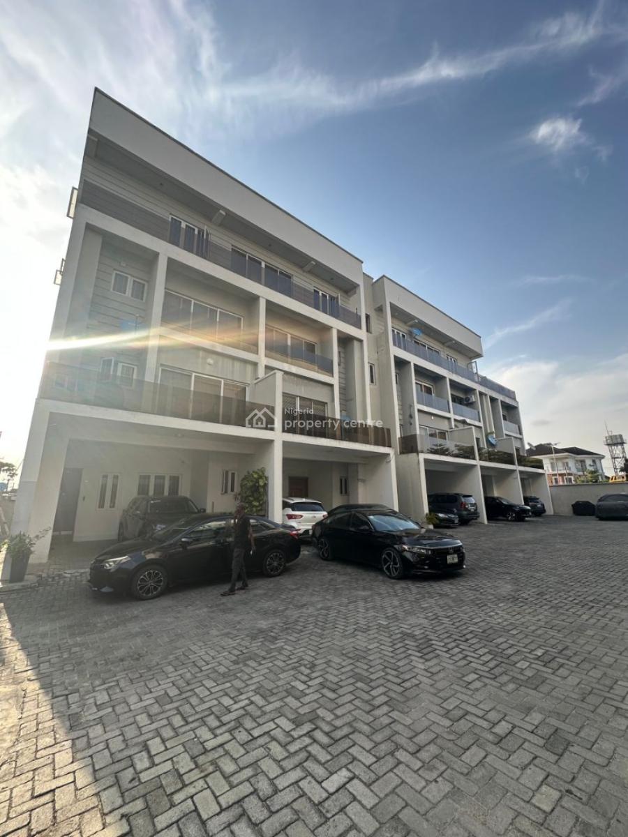 Clean 4-bedroom Terrace House with Bq, Lekki, Lagos, Terraced Duplex for Rent