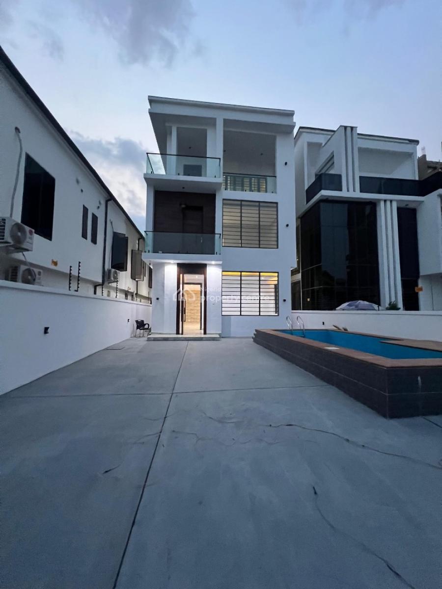 Contemporary 5-bedroom Detached Duplex, Chevron Tollgate, Lekki, Lagos, Detached Duplex for Sale