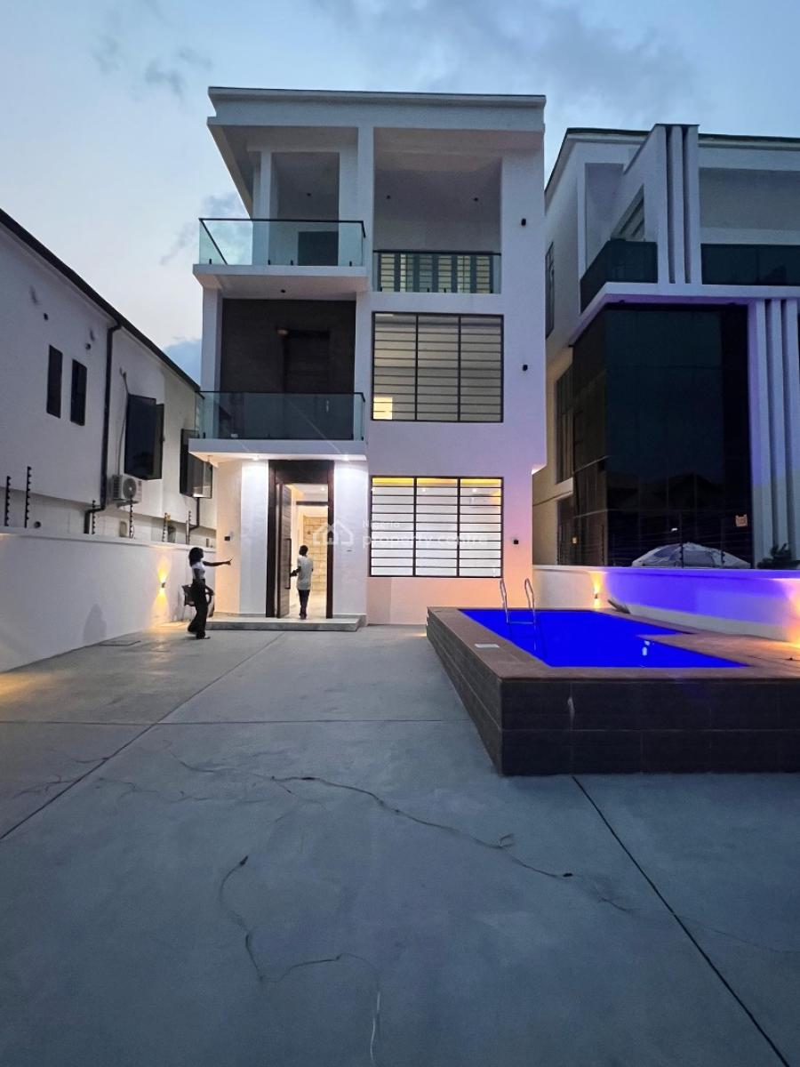 Contemporary 5-bedroom Detached Duplex, Chevron Tollgate, Lekki, Lagos, Detached Duplex for Sale