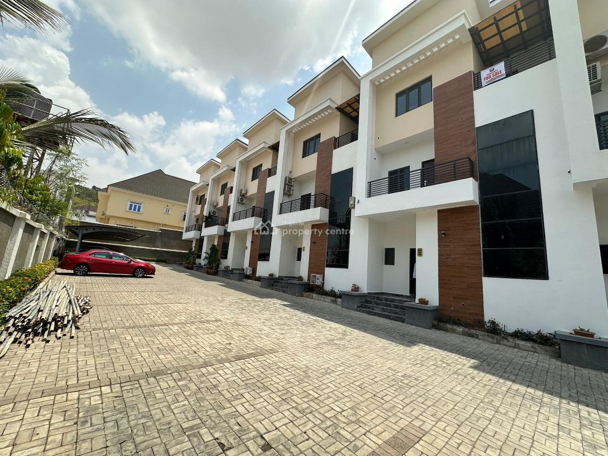 Luxury 4 Bedroom Terrace Duplex with Bq, Guzape District, Abuja, Terraced Duplex for Sale